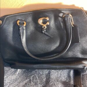 Coach Black Crossbody Bag with Gold Hardware